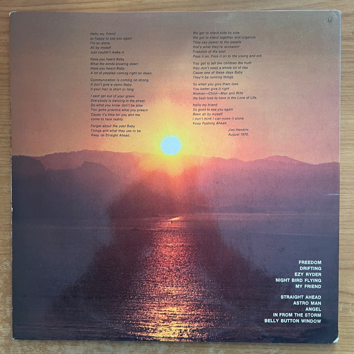 Jimi Hendrix - The Cry Of Love / 1. France-Press. 1971 - (M-/VG++)