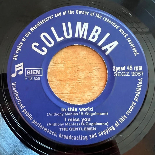 Gentlemen - Gentlemen / 7" EP - 1. Swiss-Press. 1965 - 4 Track EP - Swiss Beat - (G+/Neutral Cover)
