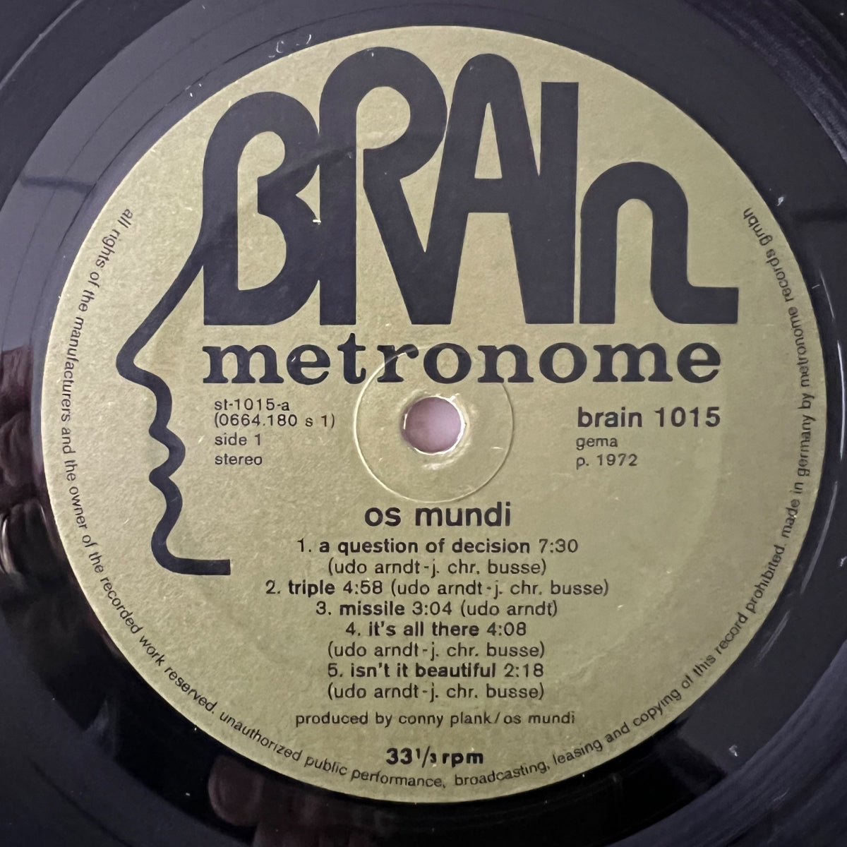 Os Mundi - 43 Minuten / 1.D-Press. 1972 - (VG+/VG+)