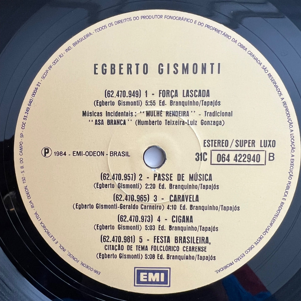 Egberto Gismonti / 1. Brasil-Press. 1985 - (M-/M-)