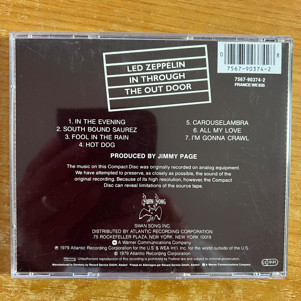 Led Zeppelin - In Through The Out Door / CD - D-Press. 1993 - (M-/M-)
