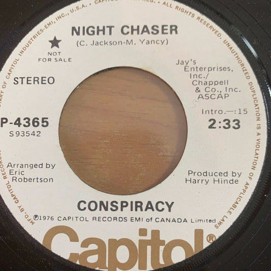 Conspiracy - Night Chaser / US-Promo 1976 - (M-/Neutral)