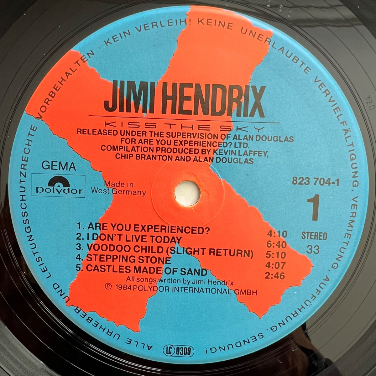 Jimi Hendrix - Kiss The Sky / 1. D-Press. 1984 - (M-/VG++)