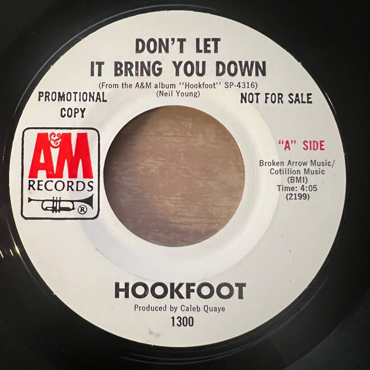 Hookfoot - Don't Let It Bring You Down / US-Promo 1971 - (M-/Neutral)