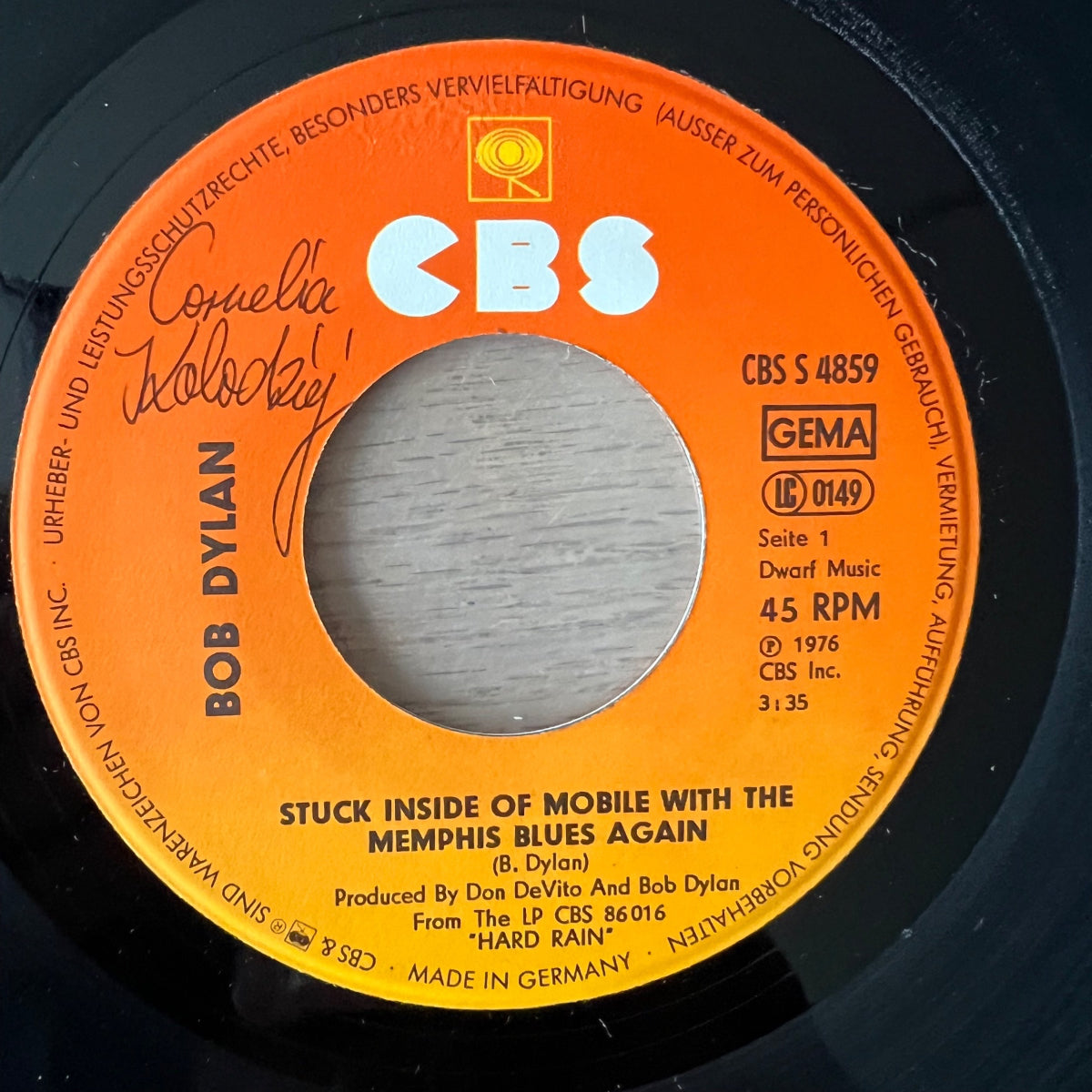 Bob Dylan - Stuck Inside Of Mobile... / 1. D-Press. 1976 - (VG++/VG++)