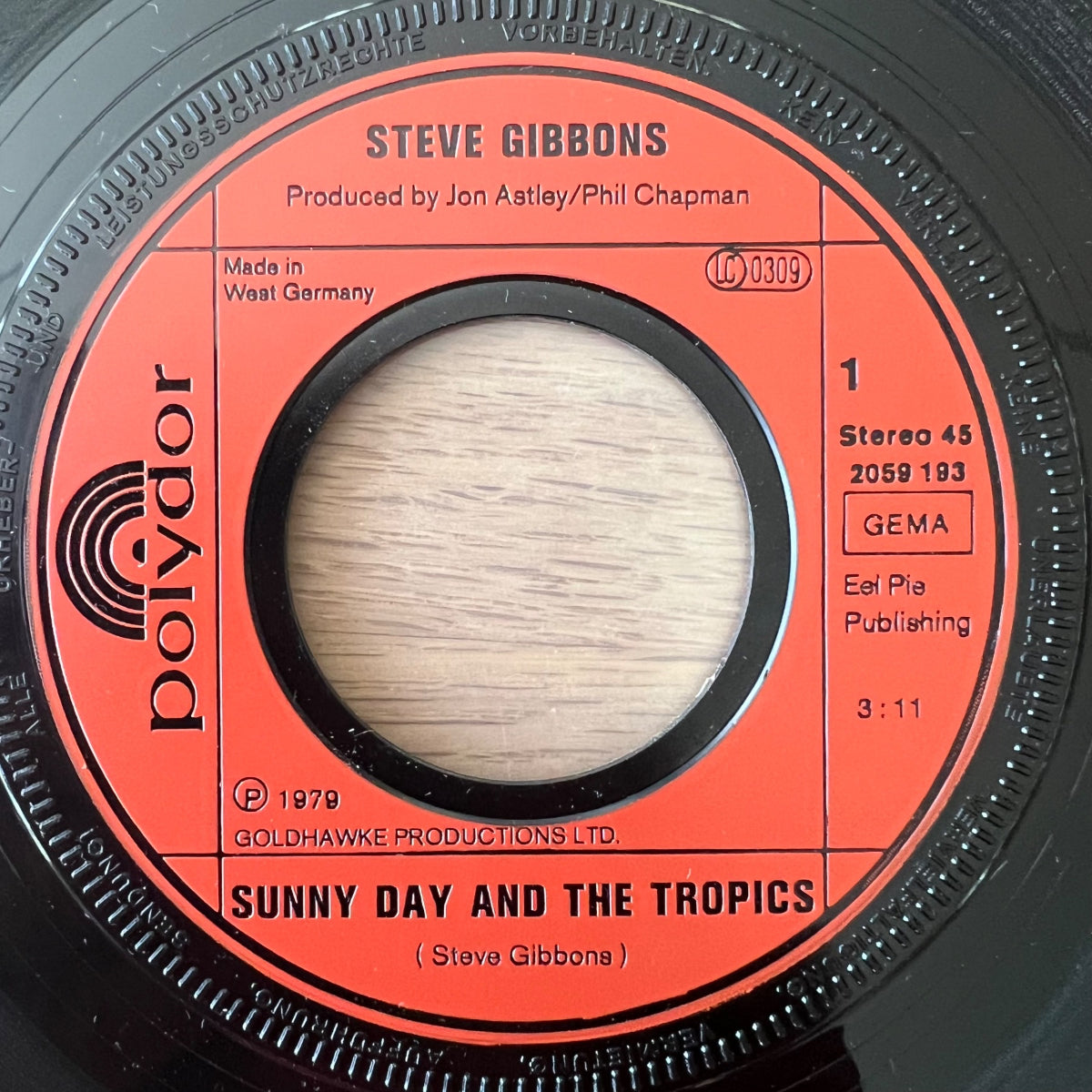 Steve Gibbons - Sunny Day And The Tropics / 1. D-Press. 1979 - (M-/VG++)