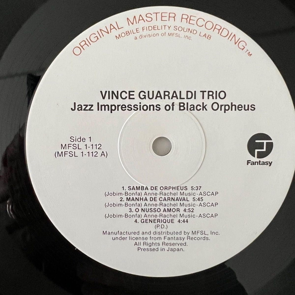 Vince Guaraldi Trio - Jazz Impressionist Of Black Orpheus / Audiophile MFSL 1983 - (M-/M-)