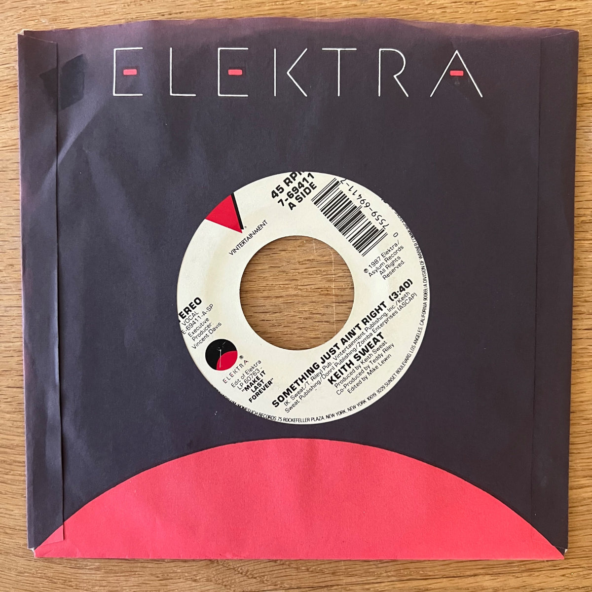 Keith Sweat - Something Just Ain't Right / 1. US-Press. 1987 - (M-/VG++)