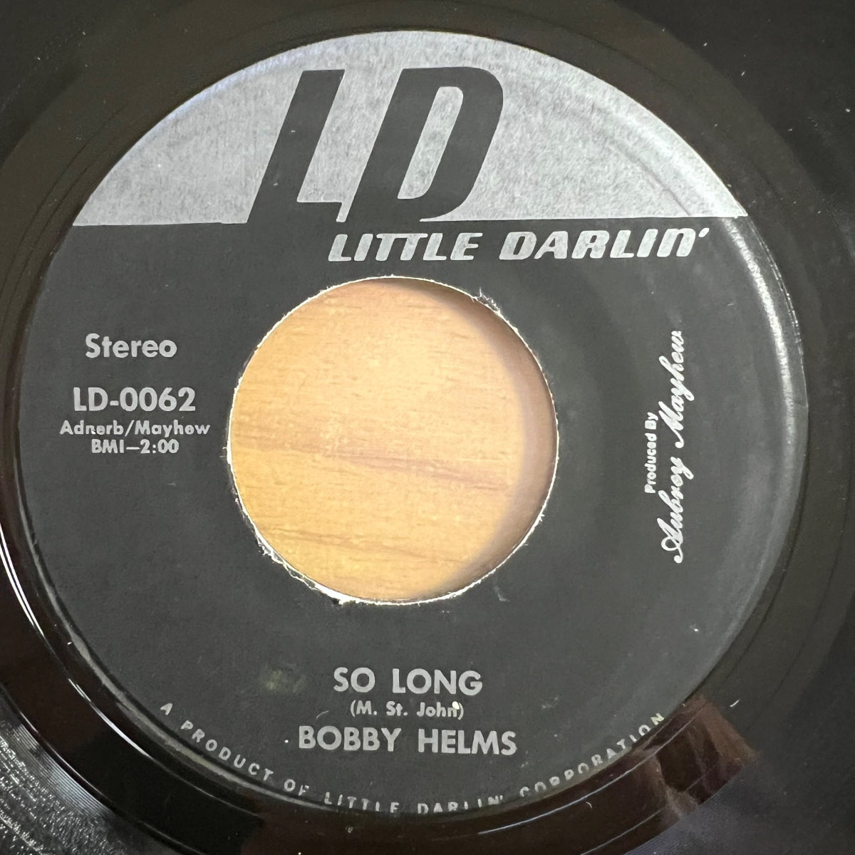 Bobby Helms - So Long / 1. US-Press. 1969 - Very nice Copy