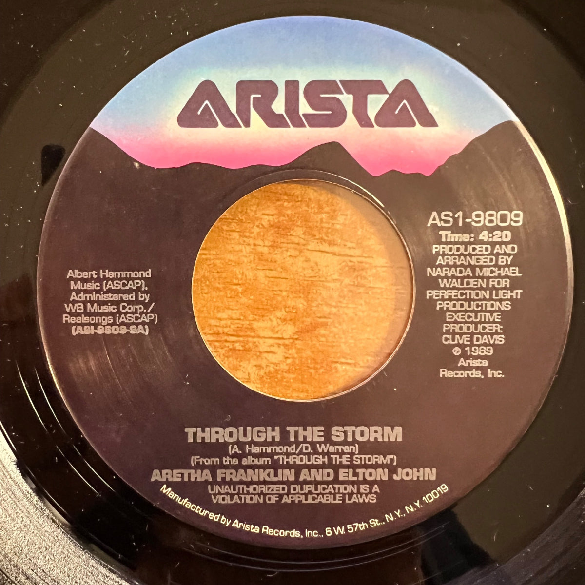 Aretha Franklin & Elton John - Through The Storm / 1. US-Press. 1989 - (M-/M-)
