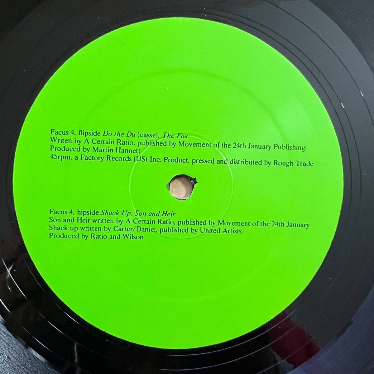A Certain Ratio - Do The Du (Casse) / 12" Maxi - 1. US 1981 (M-/VG+)