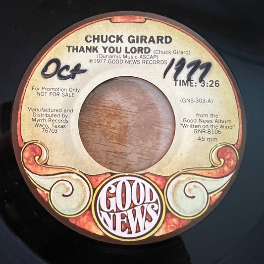 Chuck Girard - Thank You Lord / US-Promo 1977 - (VG++/Neutral)
