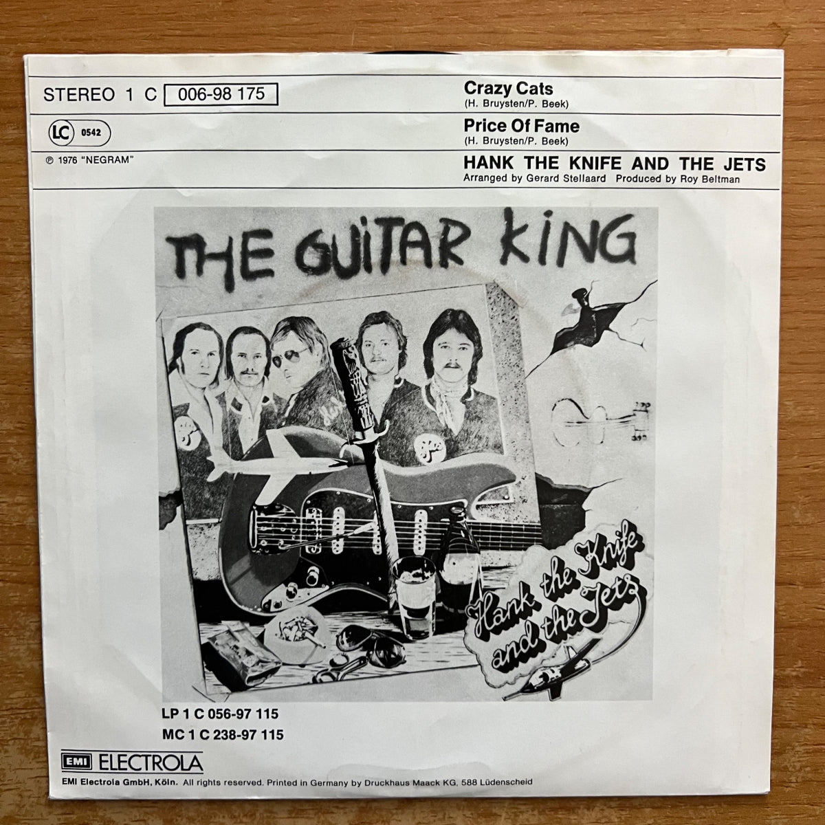 Hank The Knife & The Jets - Crazy Cats / 1. D-Press. 1976 - (M-/VG+)