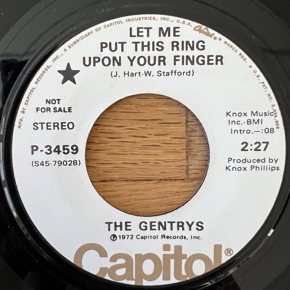 Gentrys - Let Me Put This Ring Upon Your Finger / US-Promo 1972 - (VG++/Neutral)