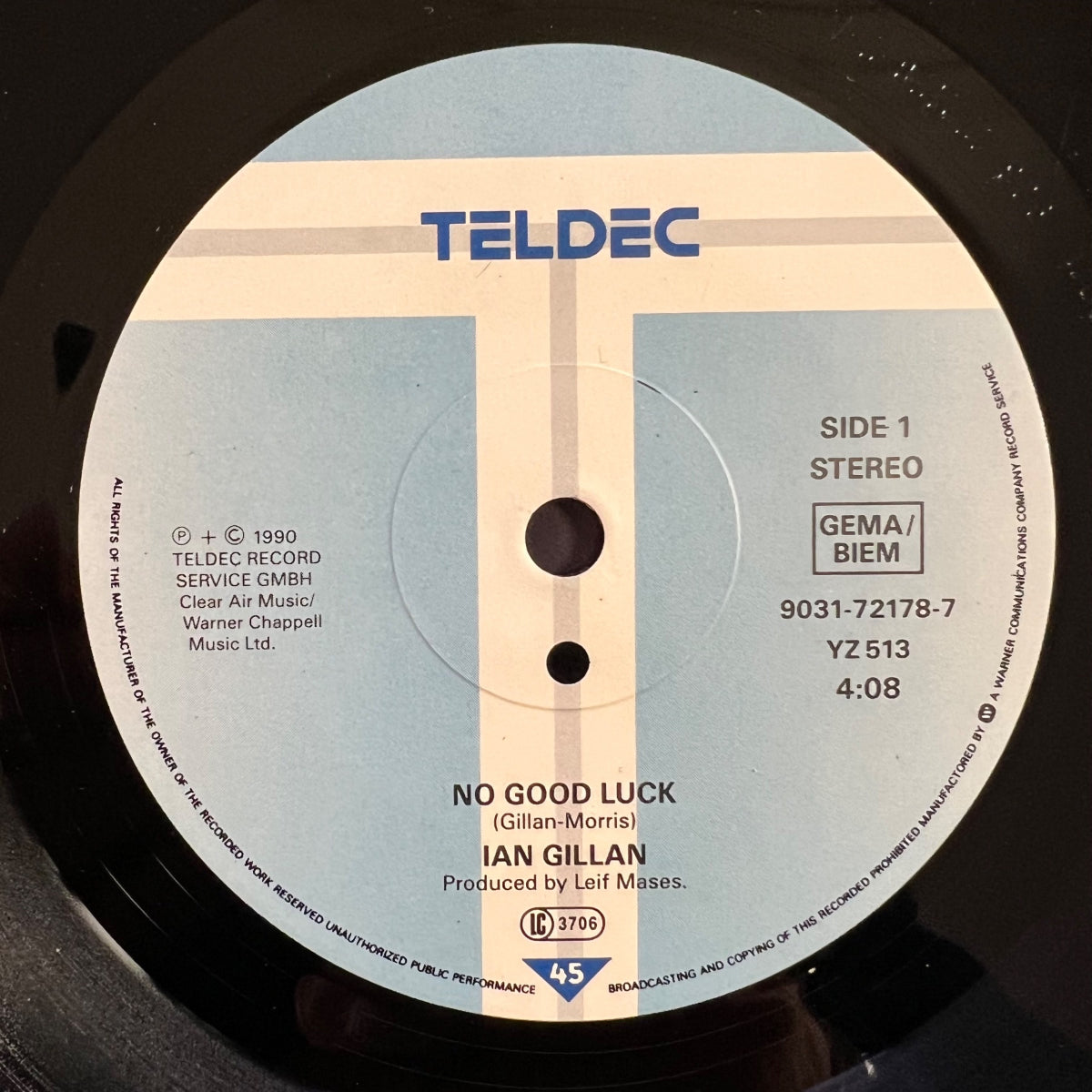 Ian Gillan - No Good Luck / 1. EU-Press. 1990 -. (M-/VG++)
