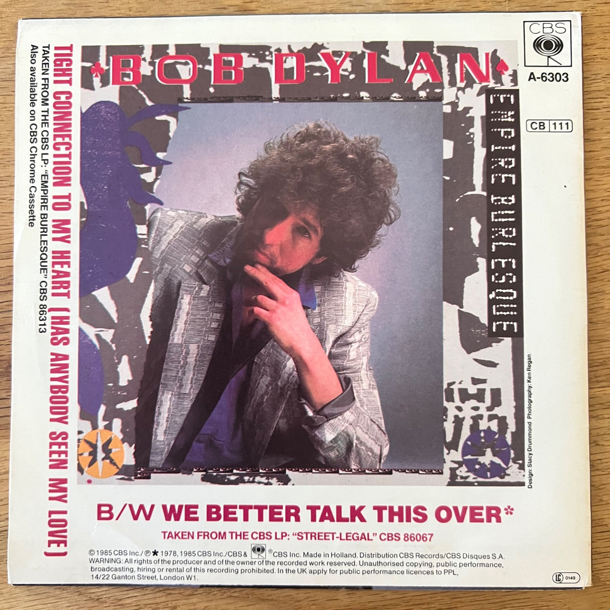 Bob Dylan - Tight Connection To My Heart / 1. NL-Press. 1985 - (M-/M-)