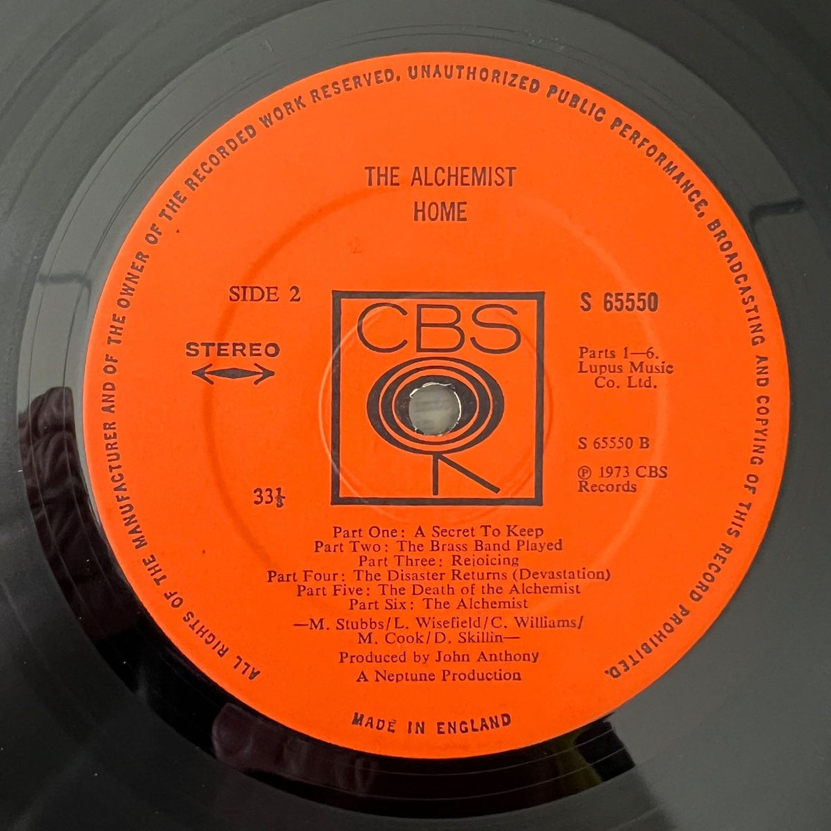 Accueil - L'Alchimiste / 1. Éditions britanniques. 1973 - (M-/VG++)