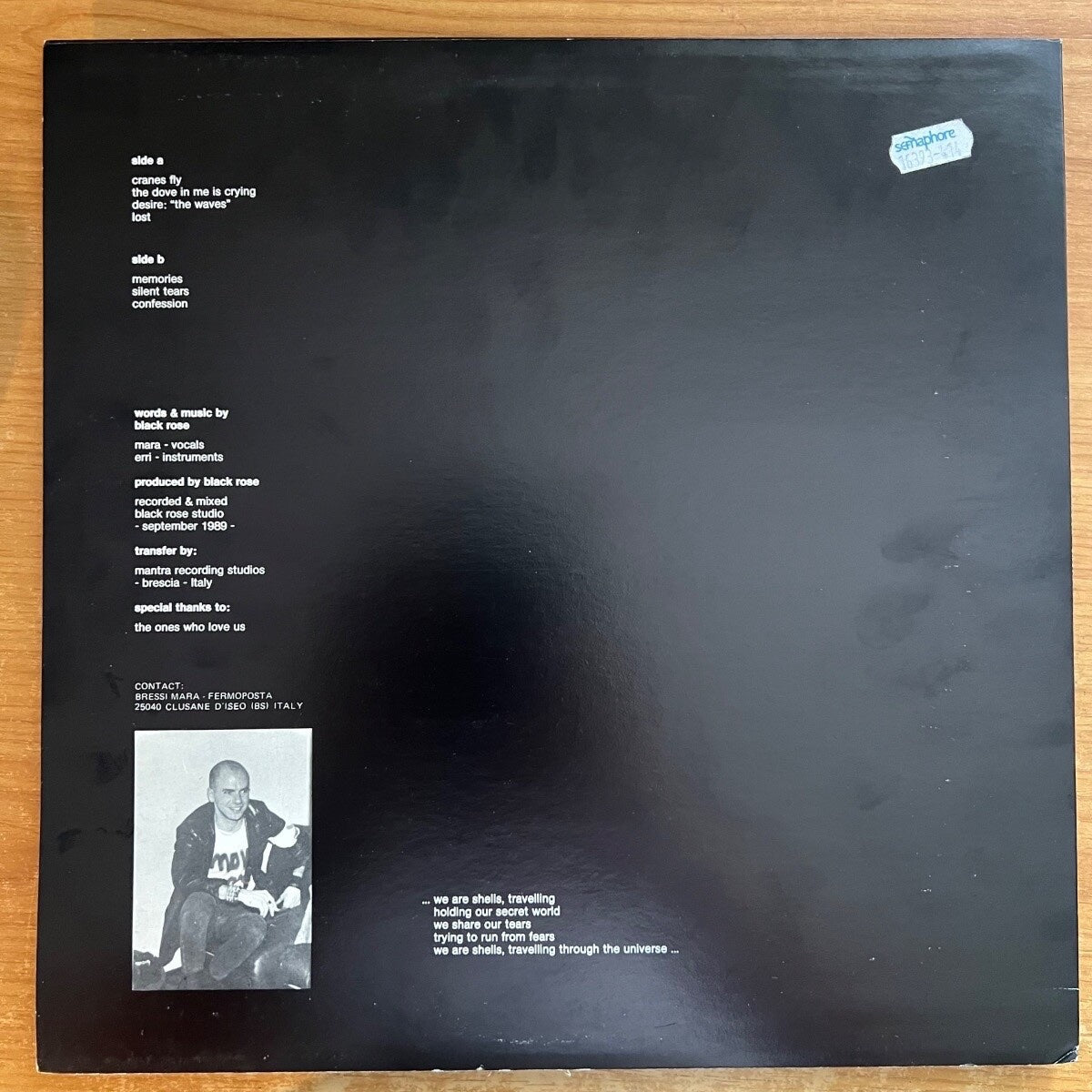 Black Rose - Silent Tears / 1. Italy-Press. 1989 - (M-/M-)