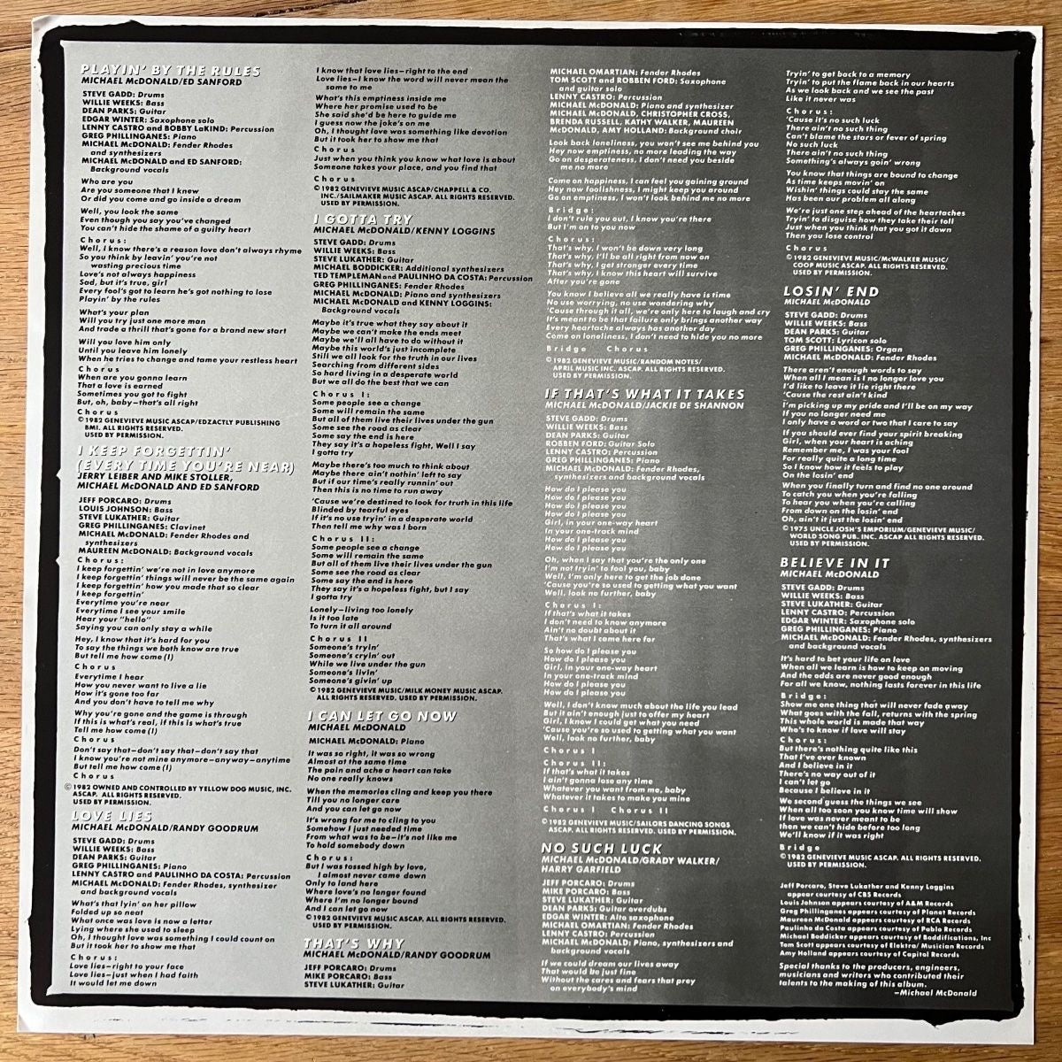 Michael Mc Donald - If That's What It Takes / Audioph. MFSL 1984 - (M-/VG+)