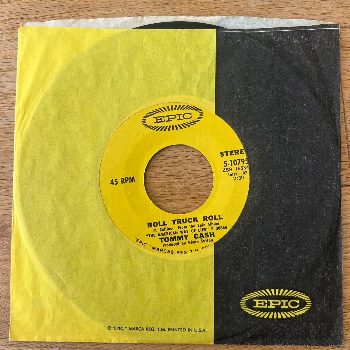 Tommy Cash - Roll Truck Roll / 1. US-Press. 1971 - (M-/VG++)