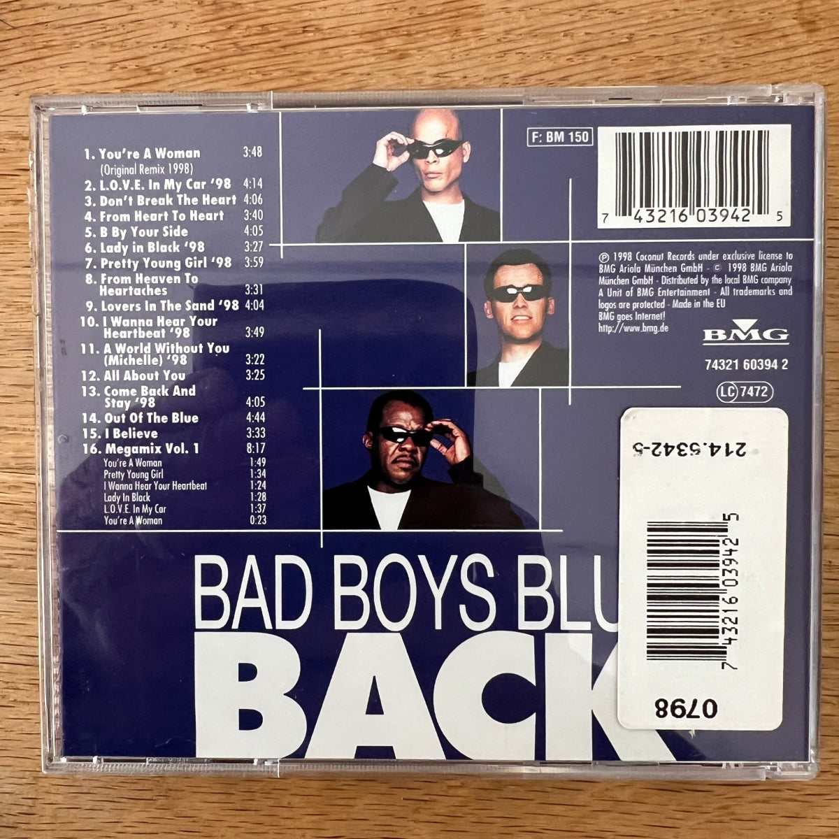 Bad Boys Blue - Back / CD - 1. EU-Press. 1998 - (M-/M-)