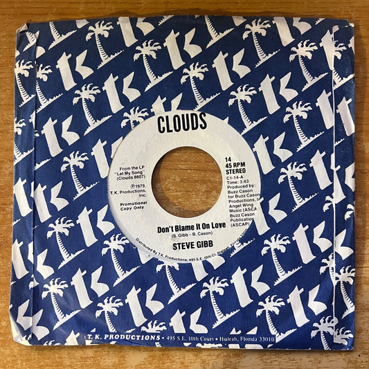 Steve Gibb - Don't Blame It On Love / US-Promo 1979 - (M-/VG++)