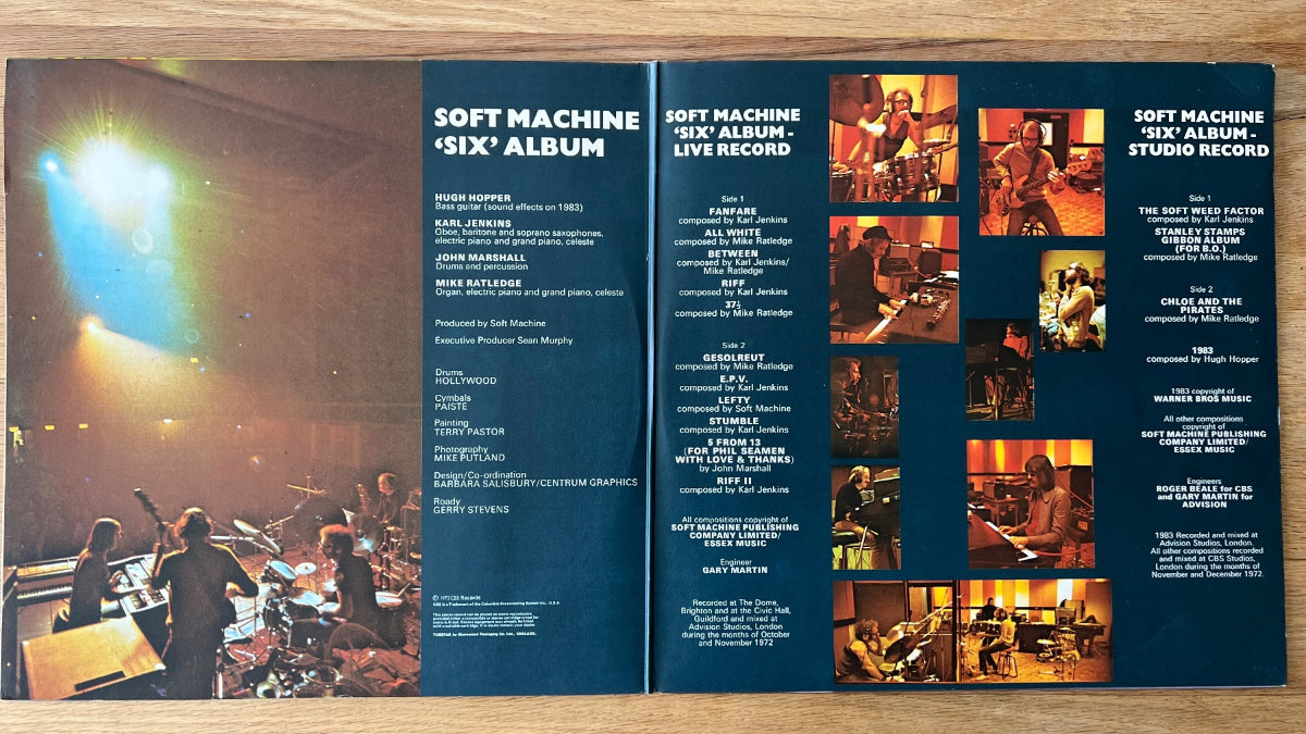 Soft Machine - Six / 2 LP - 1. UK-Press. 1973 - (M-/VG++)