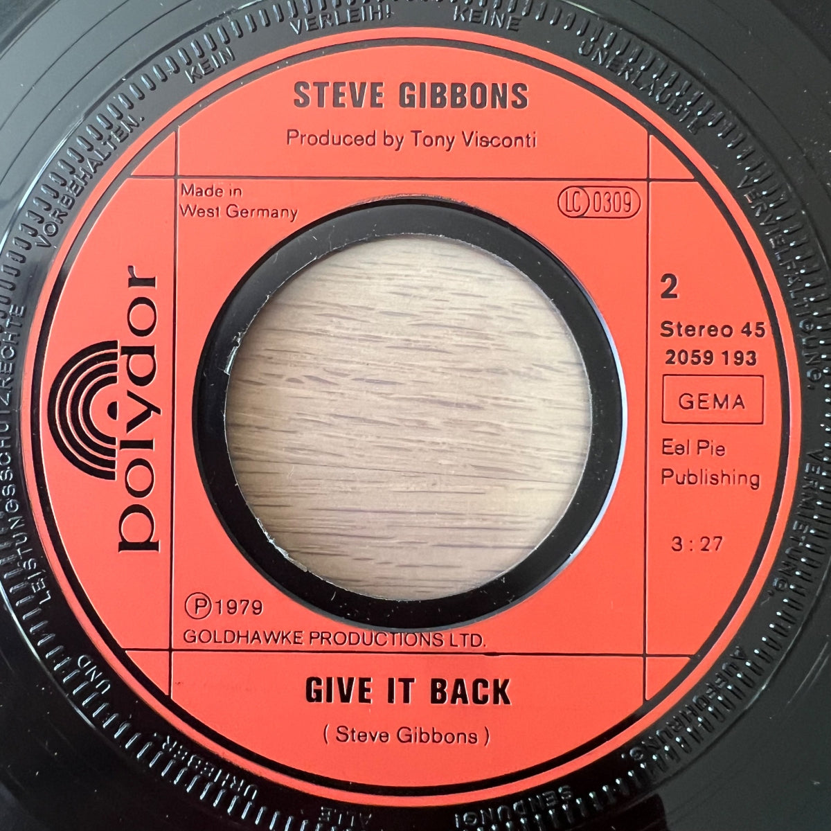 Steve Gibbons - Sunny Day And The Tropics / 1. D-Press. 1979 - (M-/VG++)