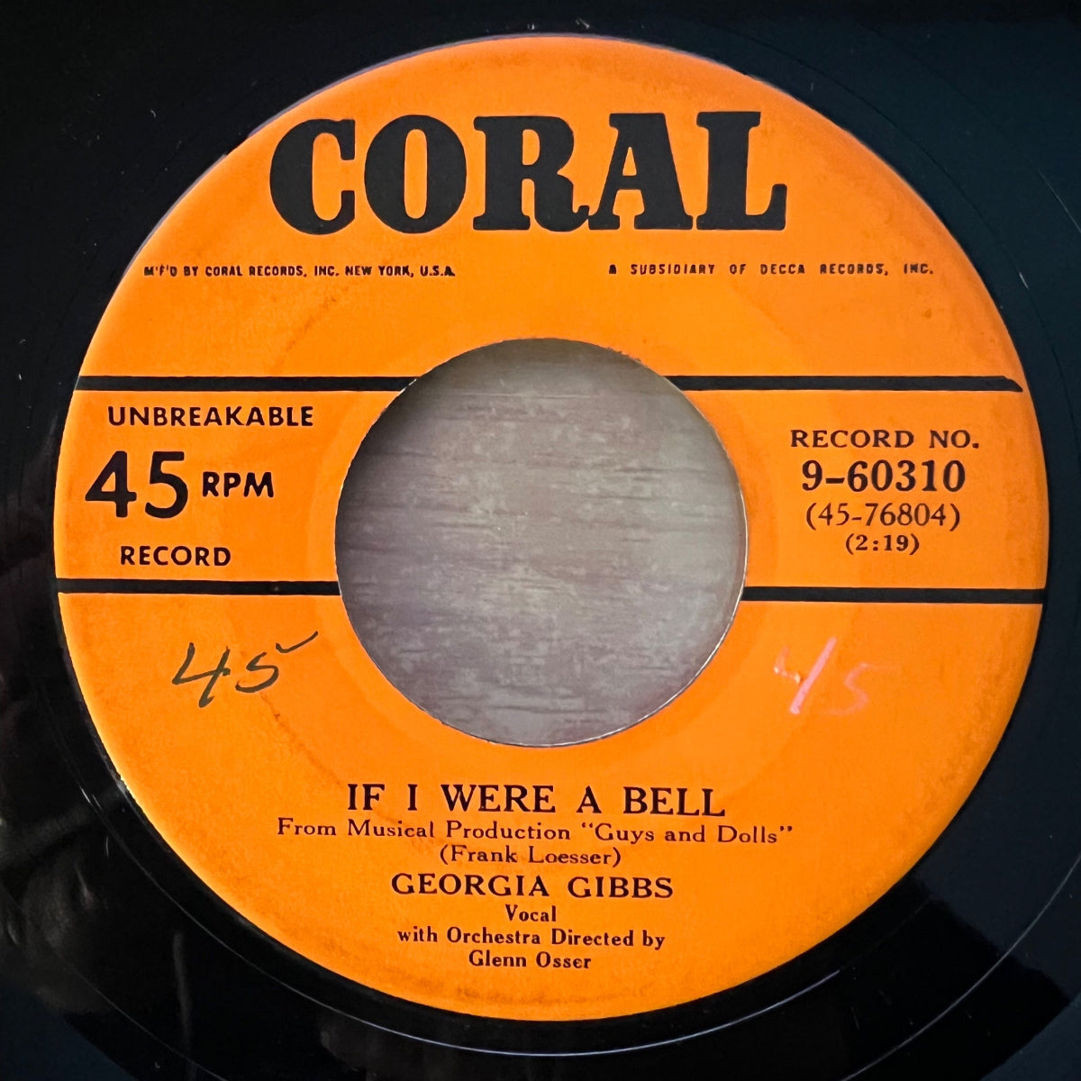 Georgia Gibbs - I'll Know / 1. US-Press. 1951 - (VG+/Neutral)