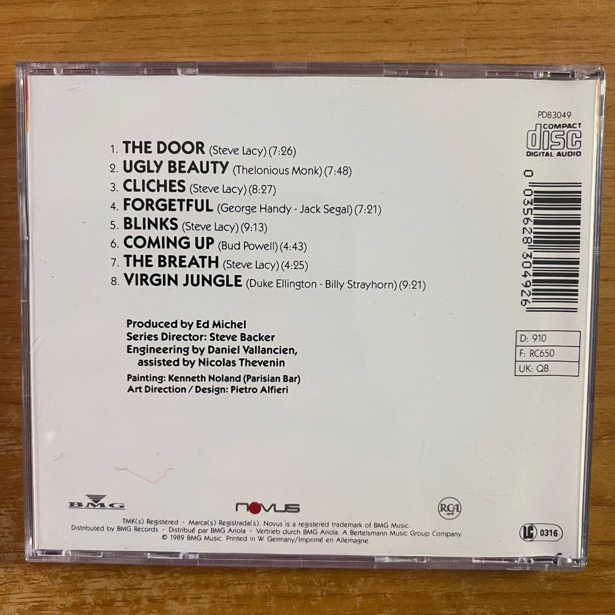 Steve Lacy - The Door / CD - 1. D-Press. 1989 - (M-/M-)