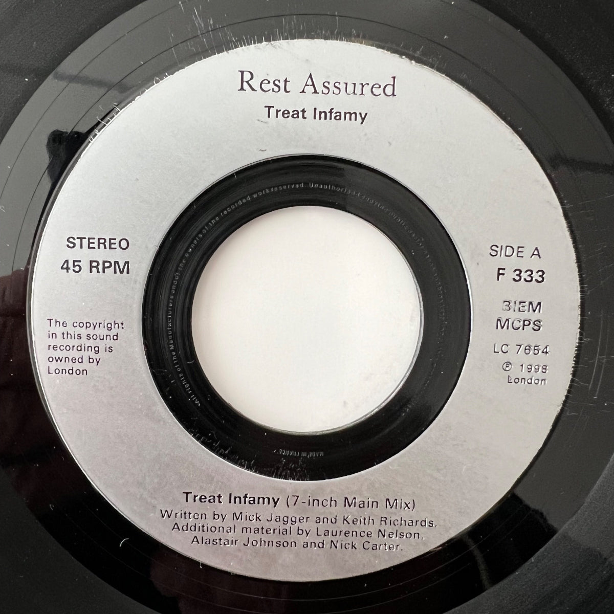 Rest Assured - Treat Infamy / UK-Press. 1998 - Juke Box Ed. - (VG++/Neutral)