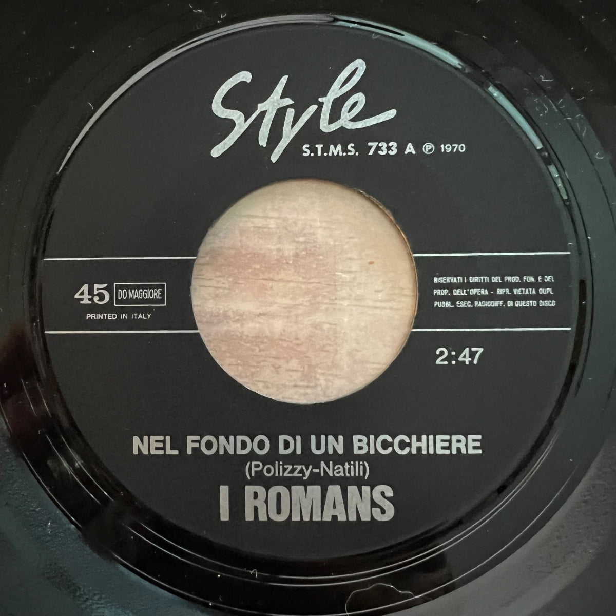 I Romans - Nel Fondo Di Un Bicchiere / 1. Italy-Press. 1970 - (VG++/VG++)