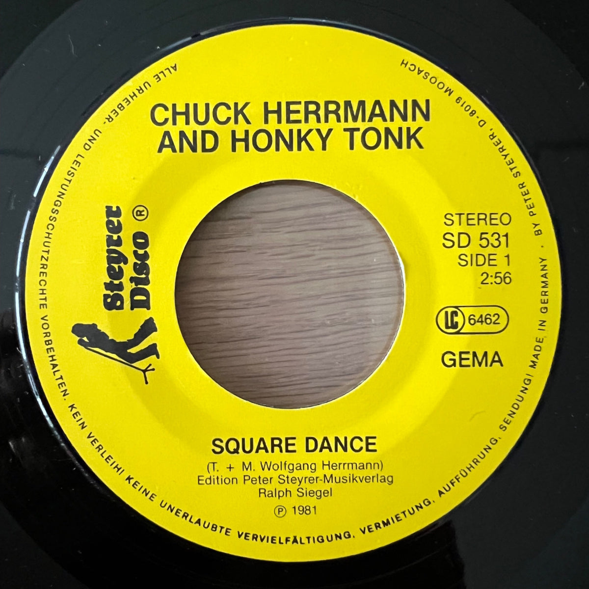Chuck Herrmann & Honky Tonk - Square Dance / 1. D-Press. 1982 - (M-/VG++)