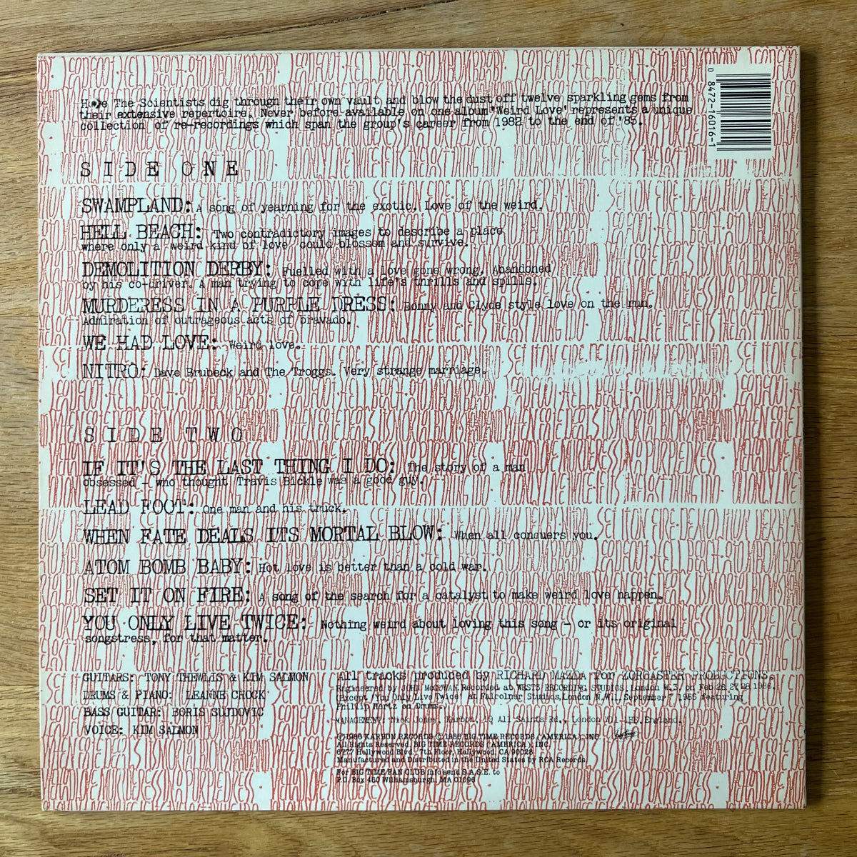 Scientists - Weird Love / 1. US-Press. 1987 - (M-/M-)