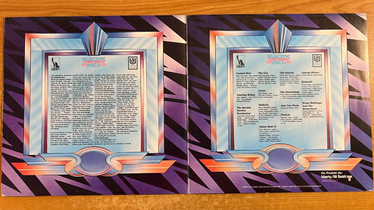 Various - Electric Rock / 2 LP - 1. D-Press. 1970 - Krautrock - (M-/VG+)