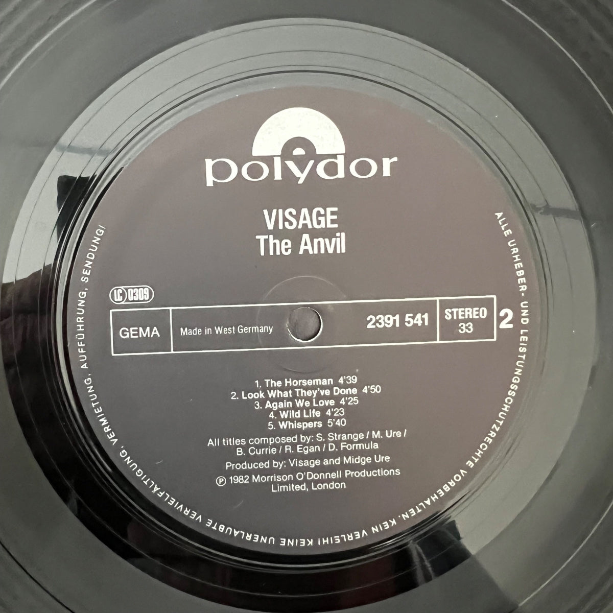 Visage - The Anvil / 1. D-Press. 1982 - (M-/M-)