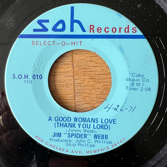 Jim "Spider" Webb - A Good Womans Love / 1. US-Press. 1971 - (VG+/Neutral)
