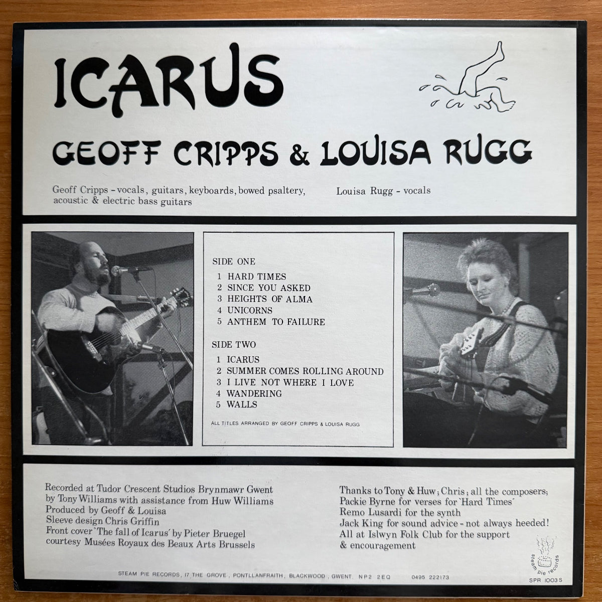 Geoff Cripps & Louisa Rugg - Icarus / 1. UK-Press. 1985  - (M-/M-)