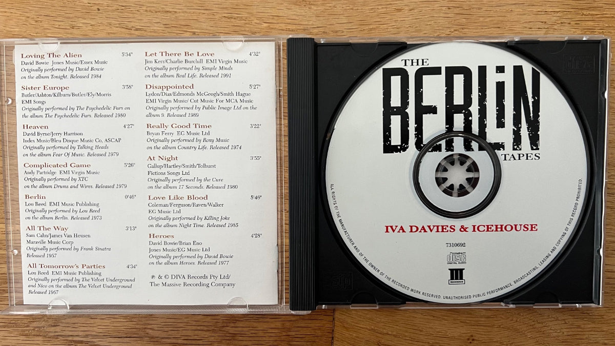 Iva Davies & Icehouse - Berlin Tapes / CD - 1. Australia-Press. 1995 - (M-/M-)