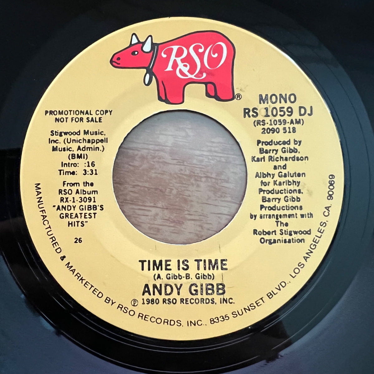 Andy Gibb - Time Is Time / US-Promo 1980 - (VG+/Neutral)