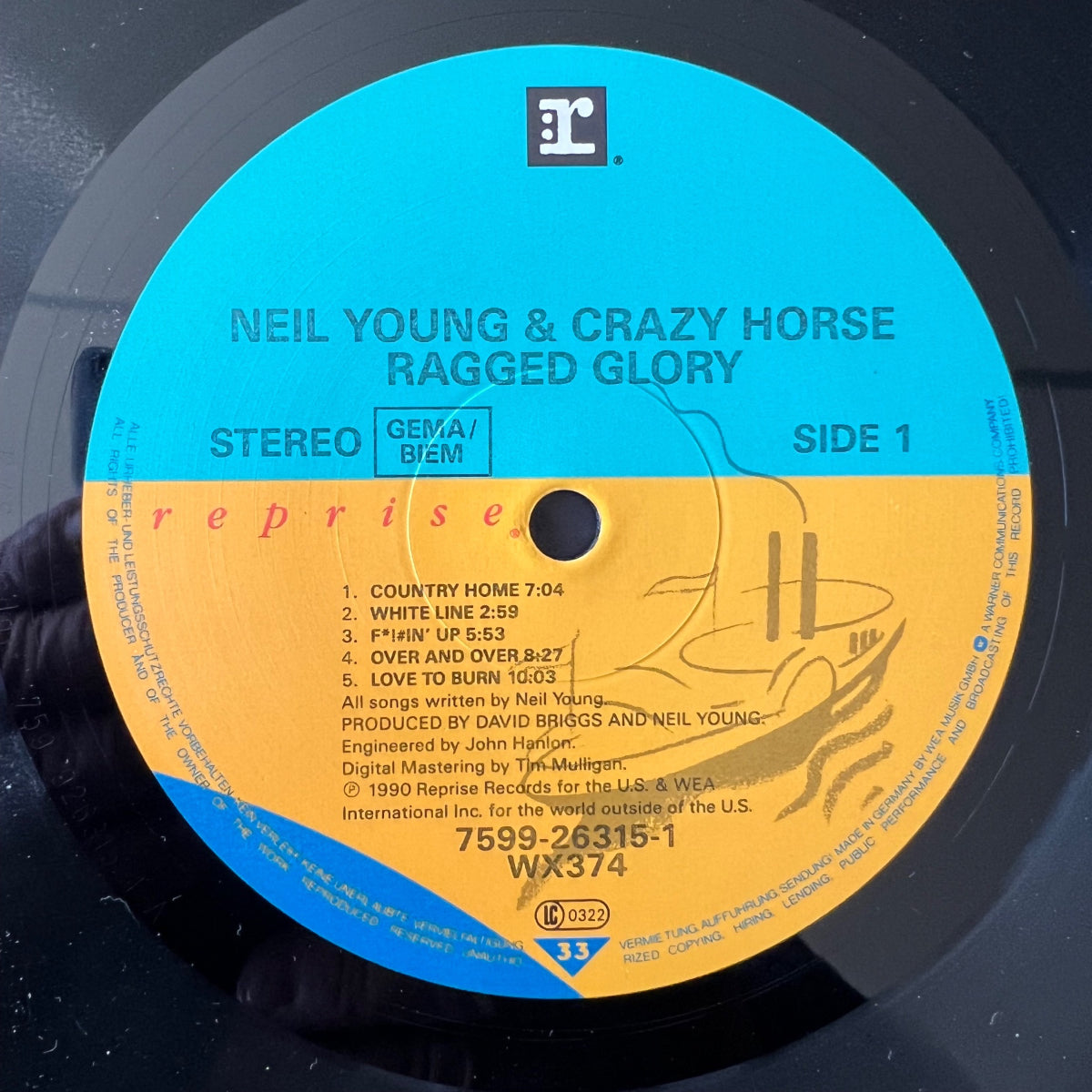 Neil Young & Crazy Horse - Ragged Glory / 1. EU-Press. 1990 - (M-/M-)