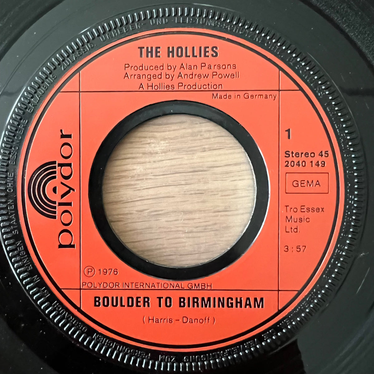 Hollies - Boulder To Birmingham / 1. D-Press. 1976 - (VG+/VG++)