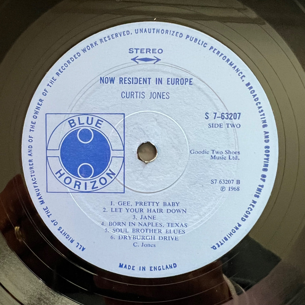 Curtis Jones - Now Resident In Europe / 1. UK-Press. 1968 - (M-/VG++)