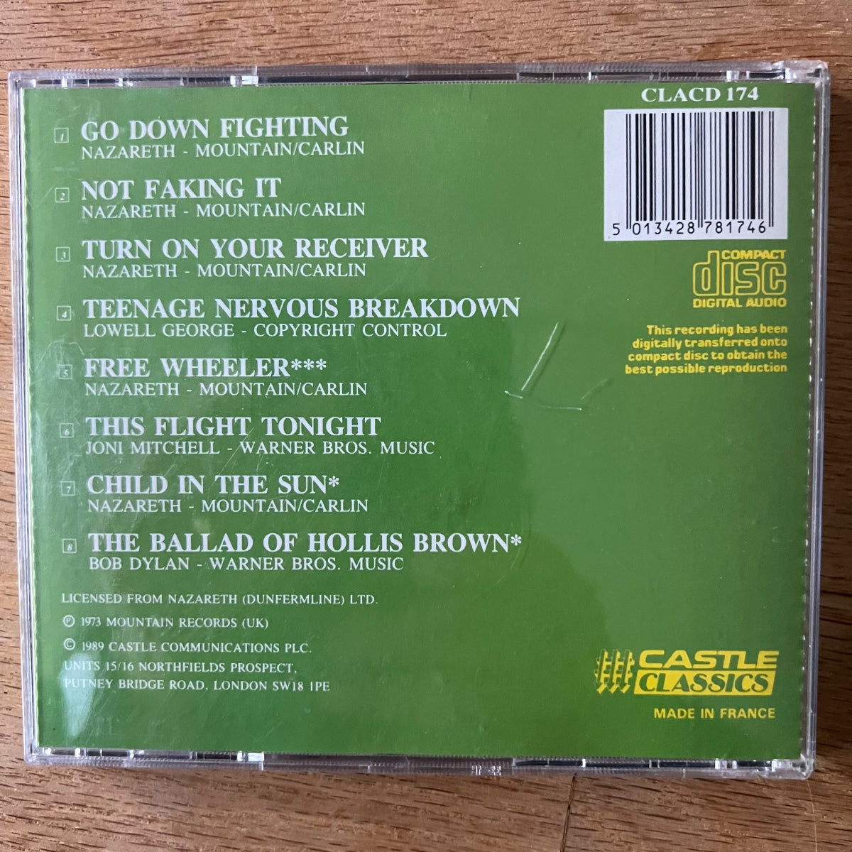 Nazareth - Loud 'N' Proud / CD - 1ère édition européenne. 1989 - (M-/M-)