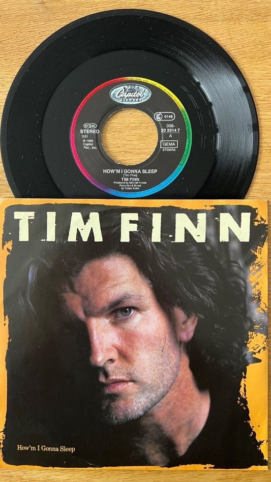 Tim Finn - How'm I Gonna Sleep / 1. EU-Press. 1989 - (M-/M-)