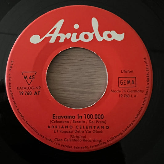 Adriano Celentano - Eravamo In 100.000 / 1. D-Press. 1967 - (VG+/Neutral)