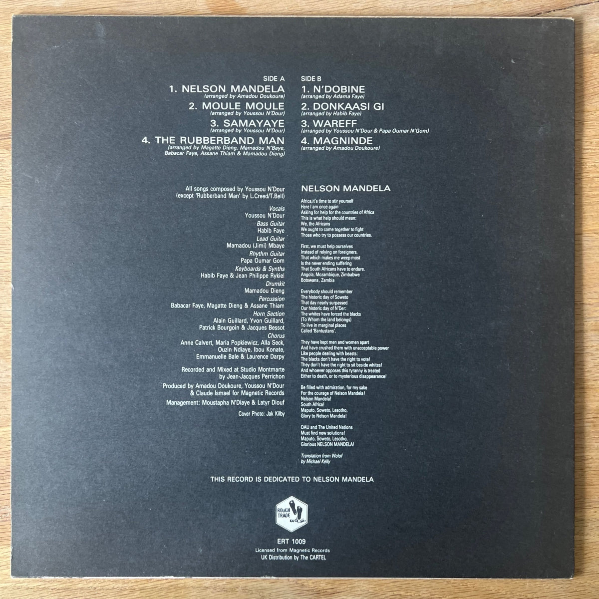 Youssou N'Dour & Super Etoile De Dakar - Nelson Mandela / 1. UK-Press. 1986 - (M-/M-)