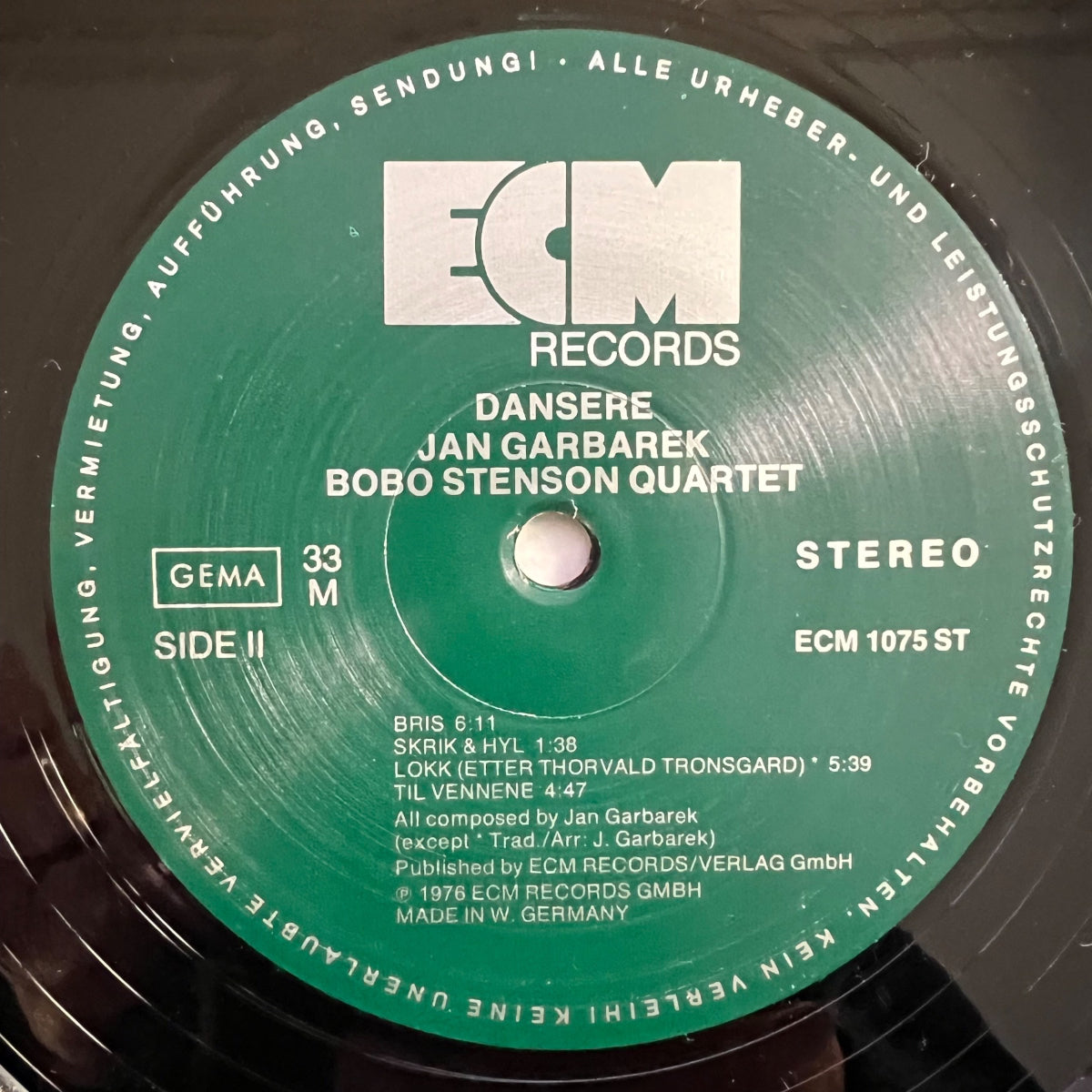 Jan Garbarek Bobo Stenson Quartet - Dansere / 1. D-Press. 1976 - (M-/VG++)