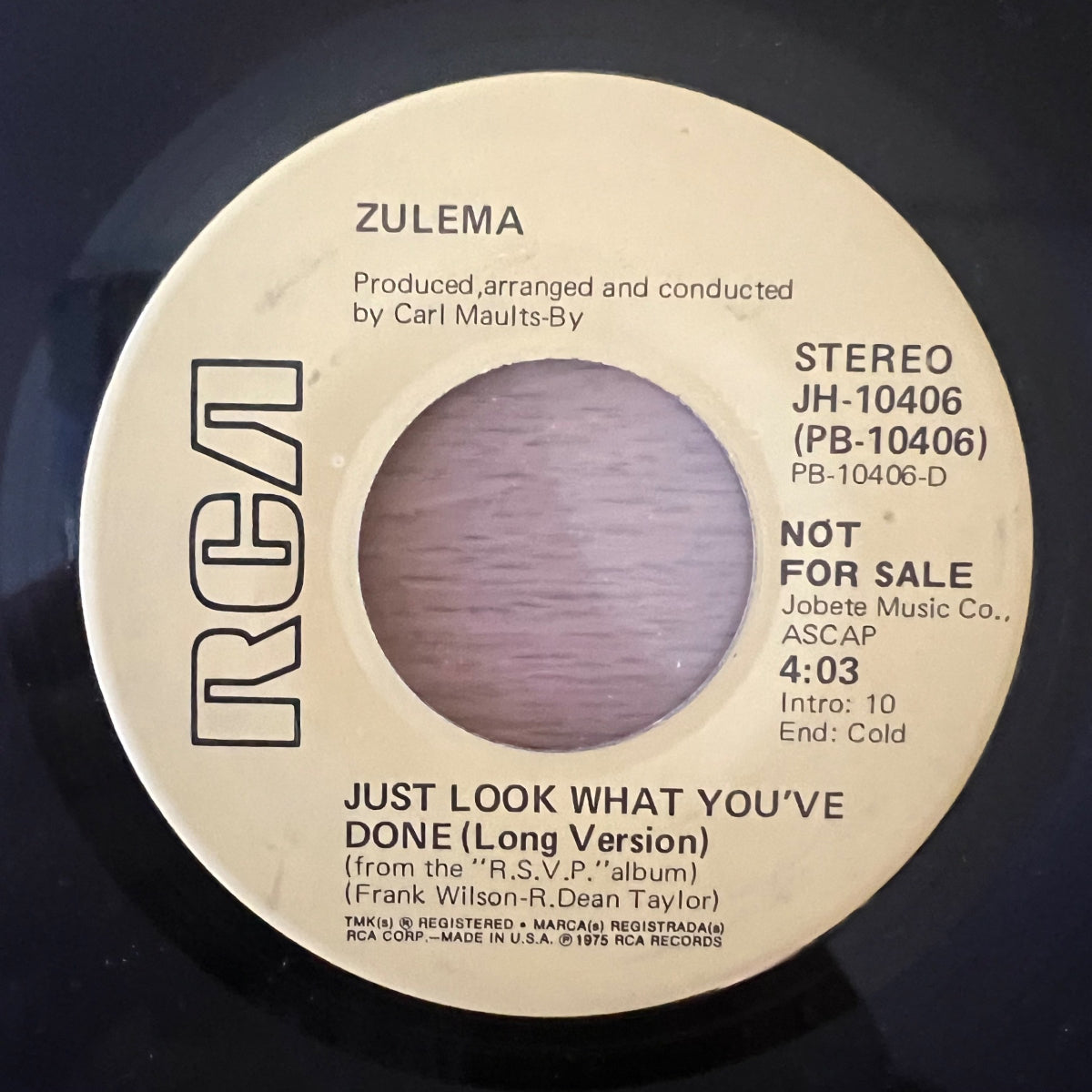 Zulema - Just Look What You've Done / US-Promo 1975 - (VG++/Neutral)