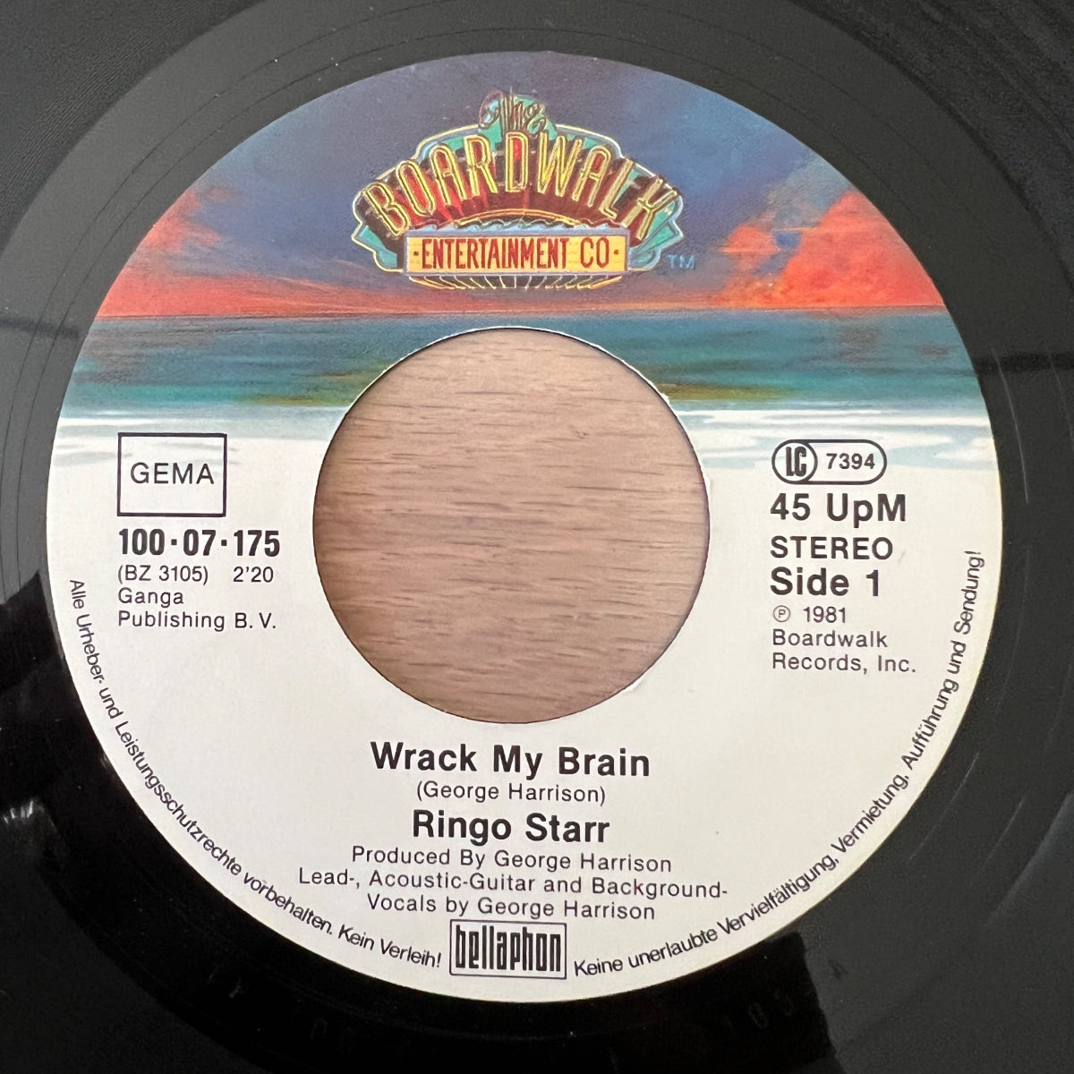 Ringo Starr Wrack My Brain / 1. D-Press. 1981 - (M-/VG++)